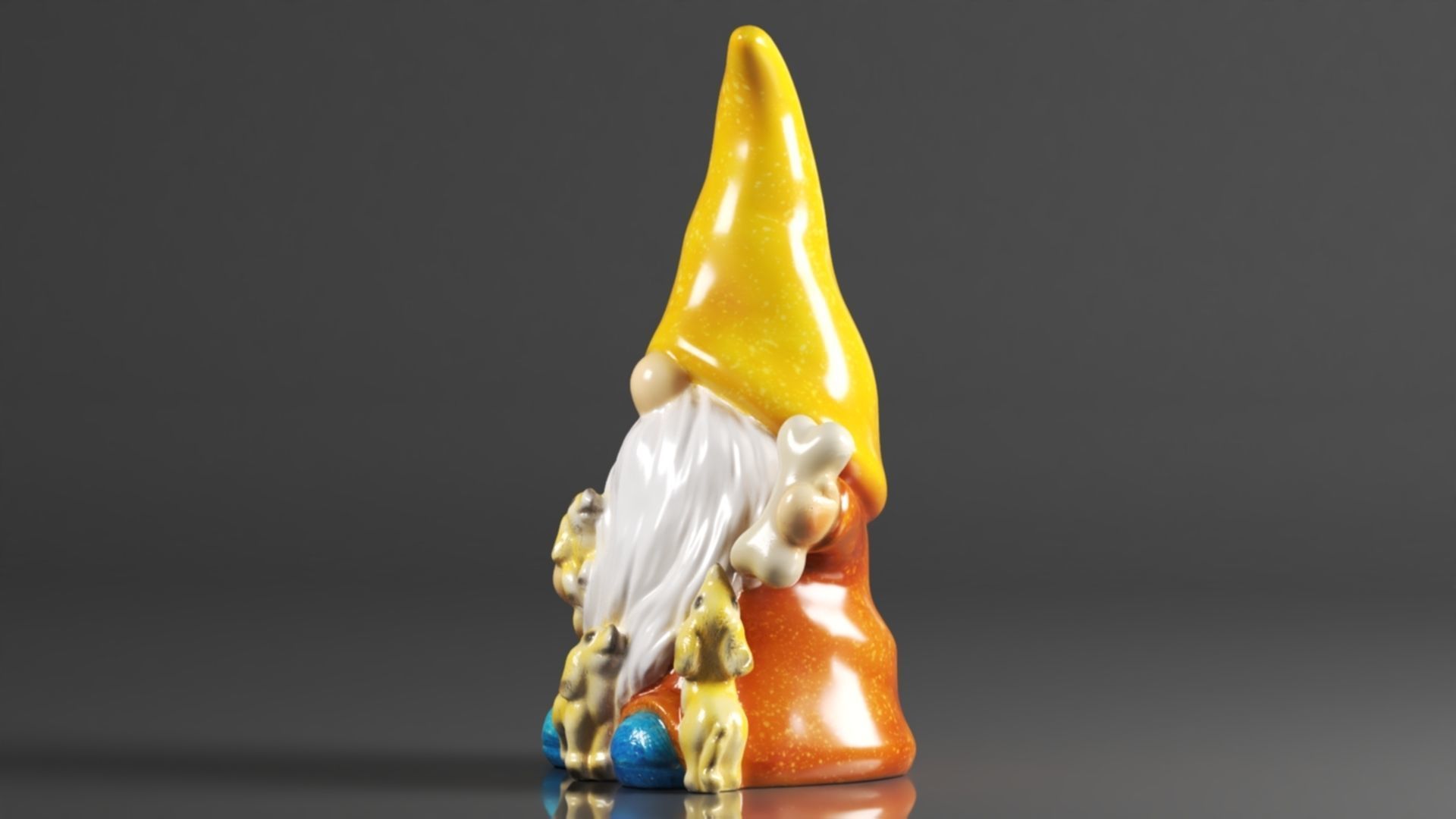 FLJZCZM Garden Gnome Statue 3D print model_6