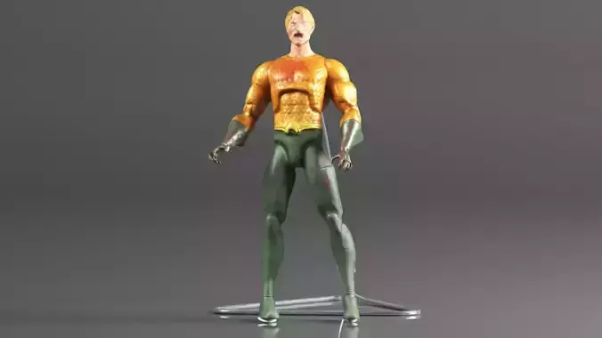 DC Collectibles Essentials DCeased Aquaman Action Figure 3D print model