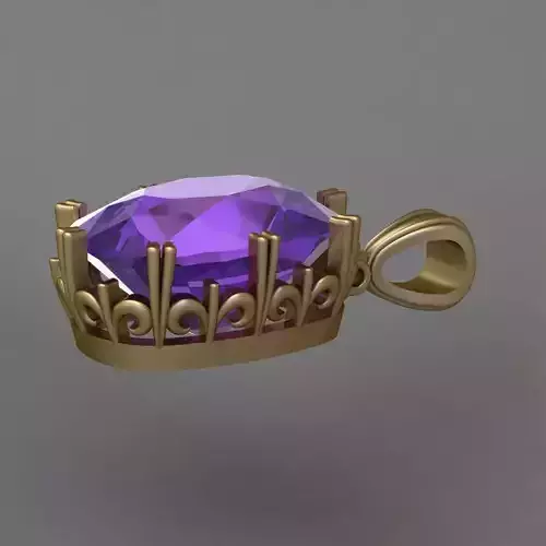 Woman Pendant 3D Print Model 3D print model