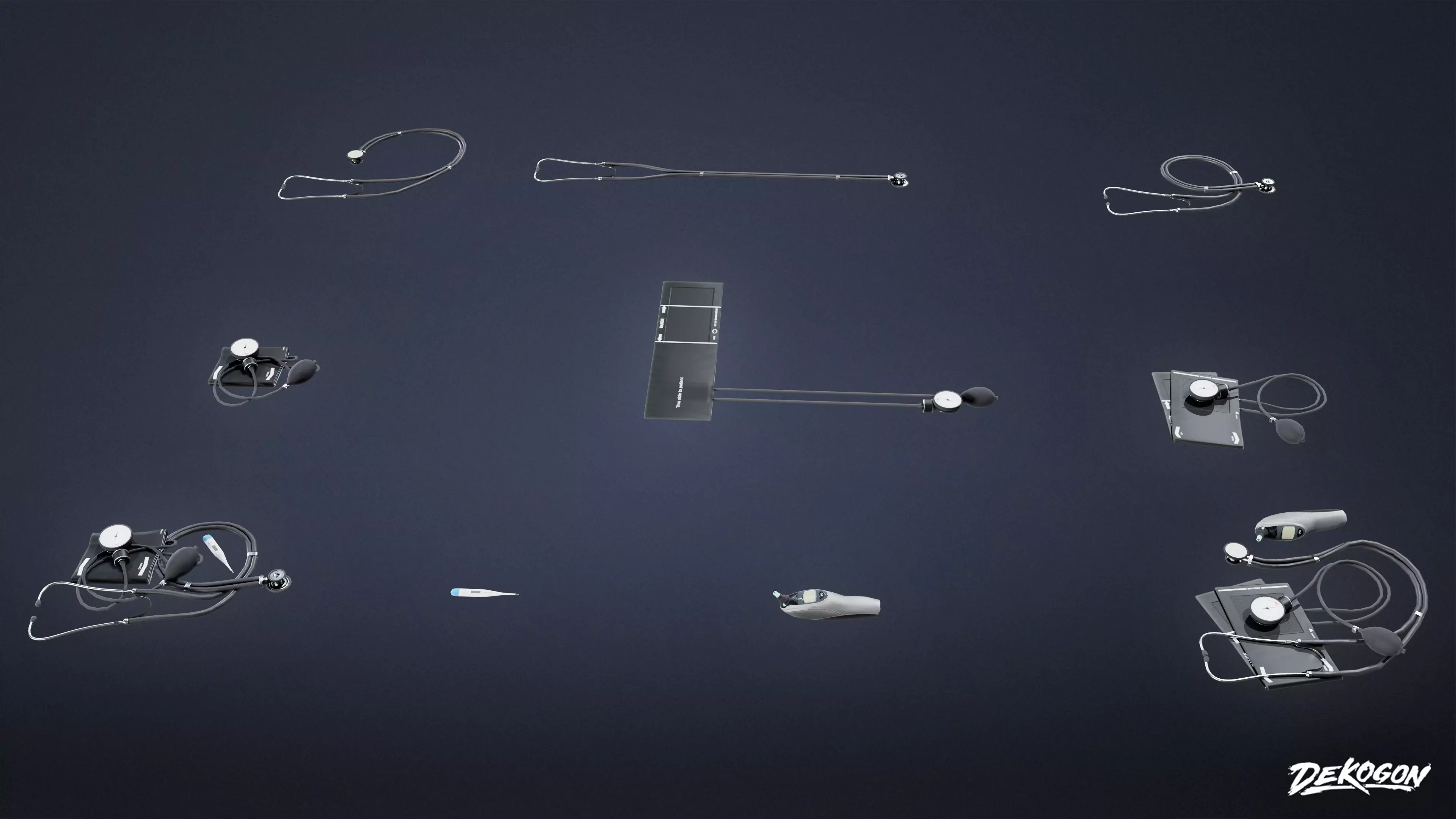 HOSPITAL - Toolkit 01 - LOW POLY Low-poly 3D model_0