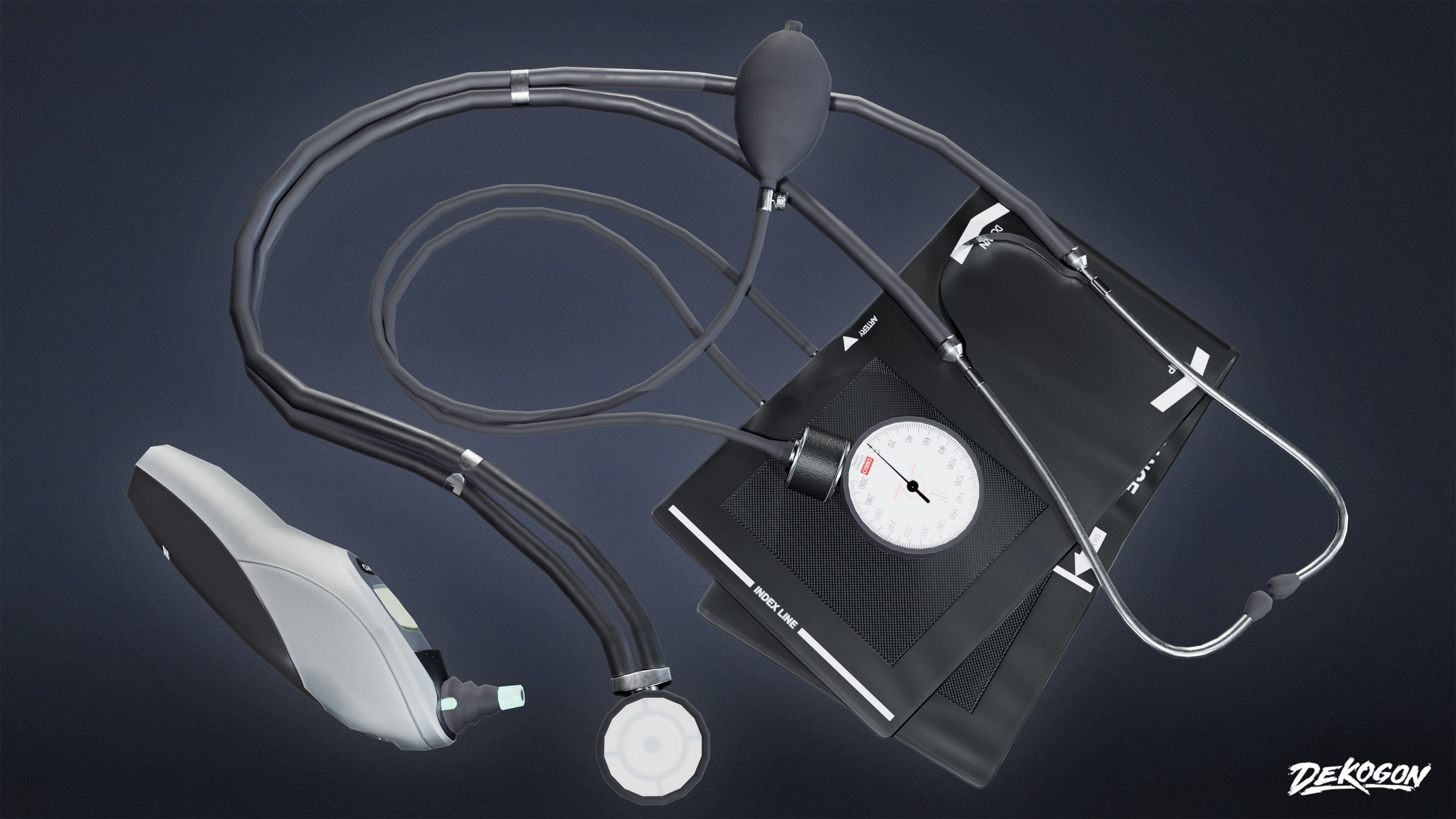 HOSPITAL - Toolkit 01 - LOW POLY Low-poly 3D model_5