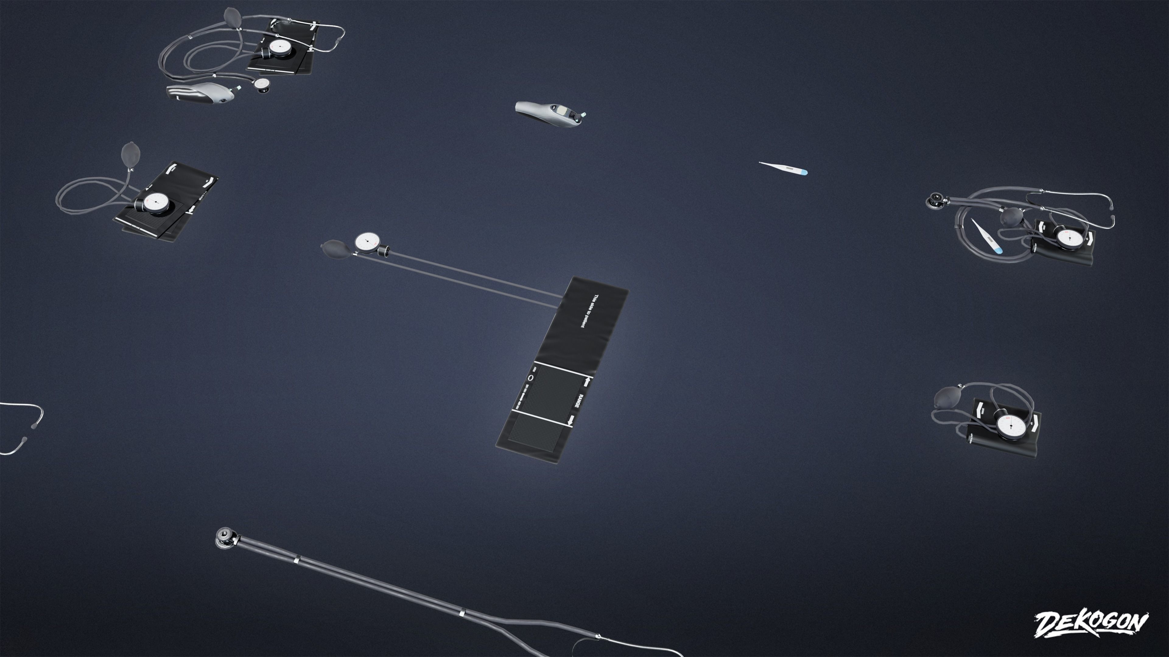 HOSPITAL - Toolkit 01 - LOW POLY Low-poly 3D model_3