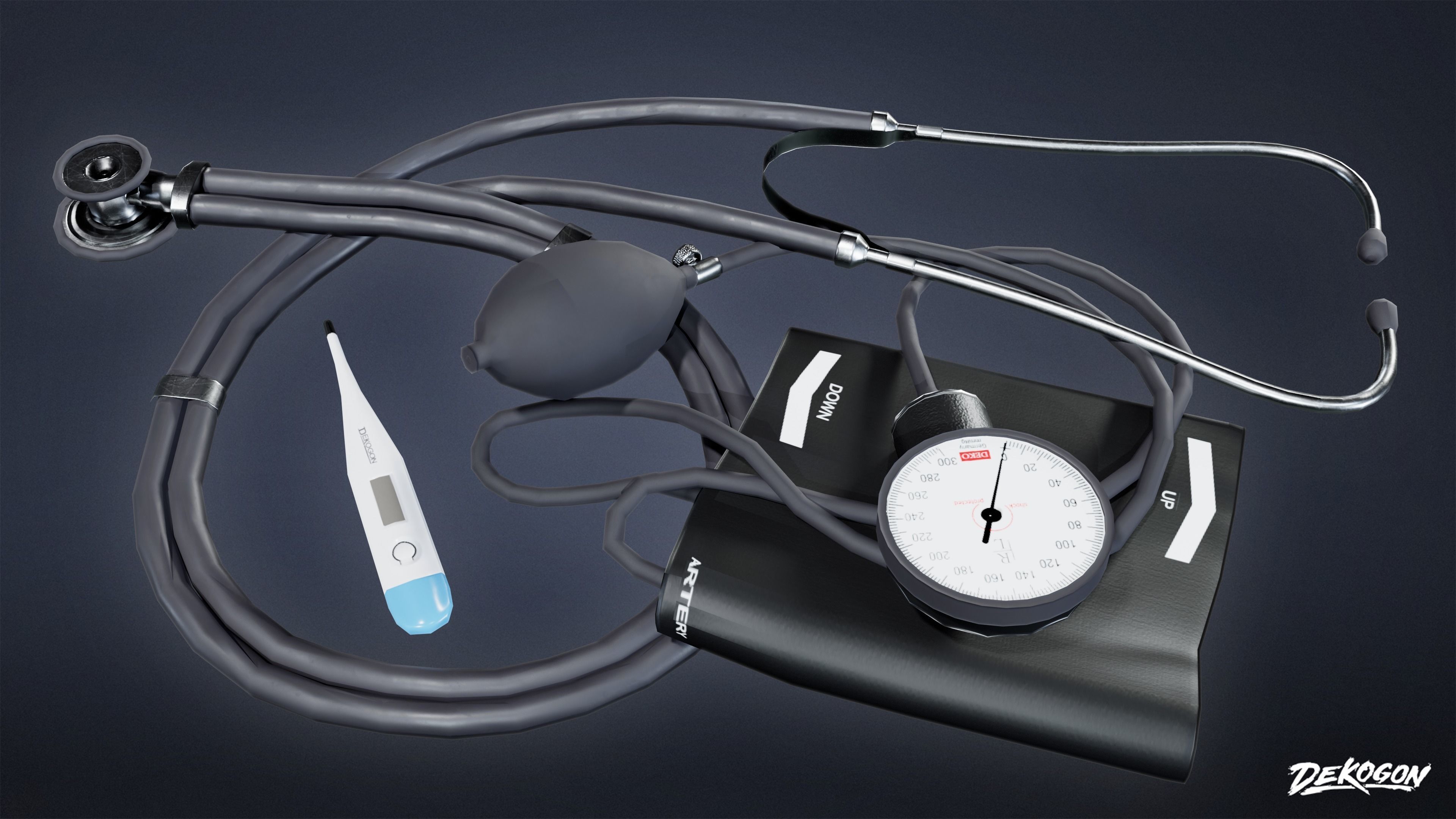 HOSPITAL - Toolkit 01 - LOW POLY Low-poly 3D model_4