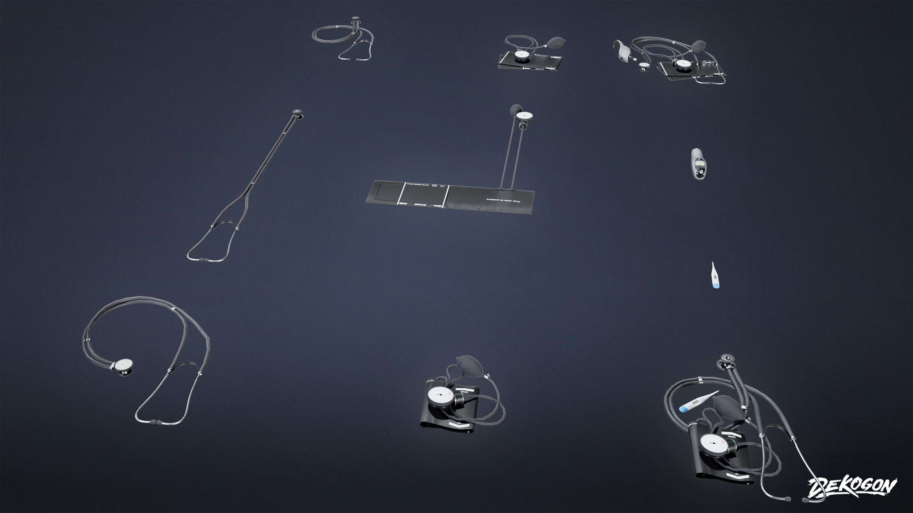 HOSPITAL - Toolkit 01 - LOW POLY Low-poly 3D model_2