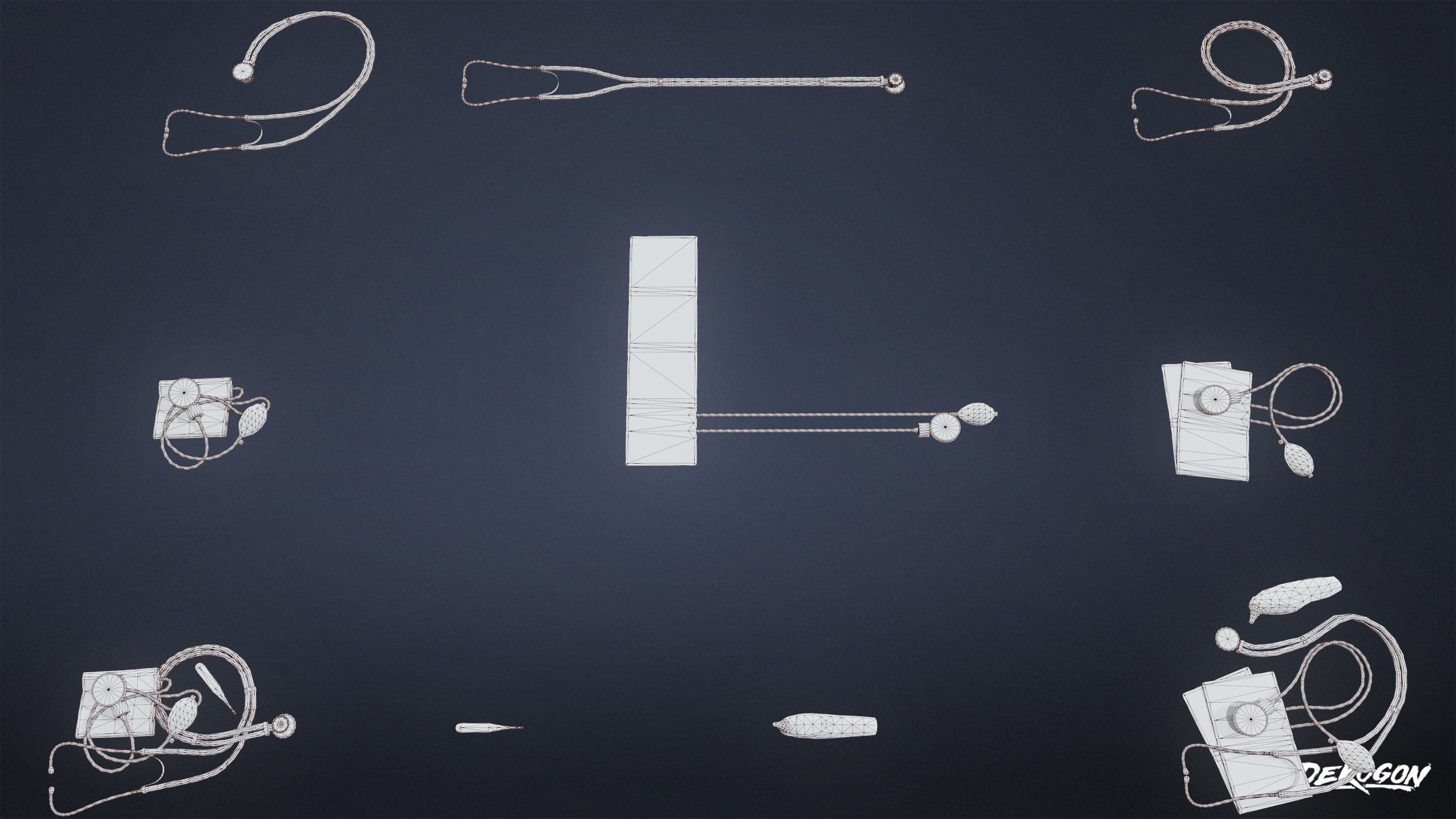 HOSPITAL - Toolkit 01 - LOW POLY Low-poly 3D model_19