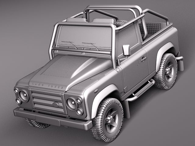 Land Rover Defender SVX 2012 3D Model 3D model_10