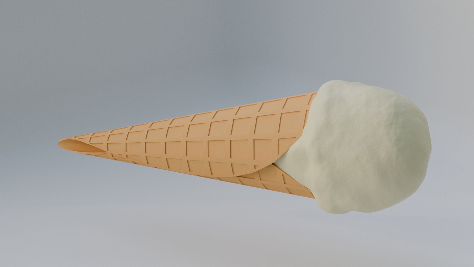 Ice Cream Cone 3D model_2