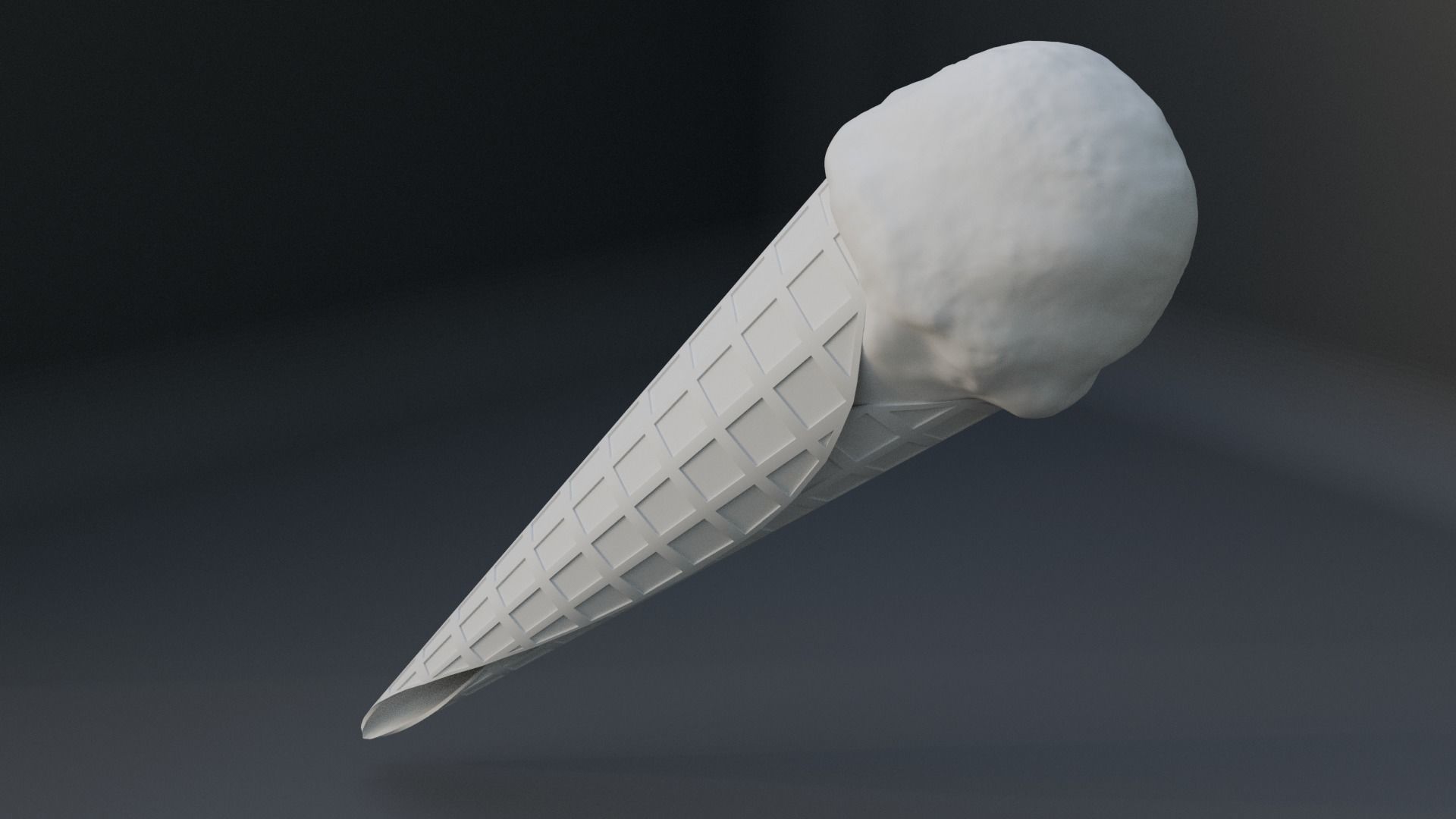 Ice Cream Cone 3D model_3