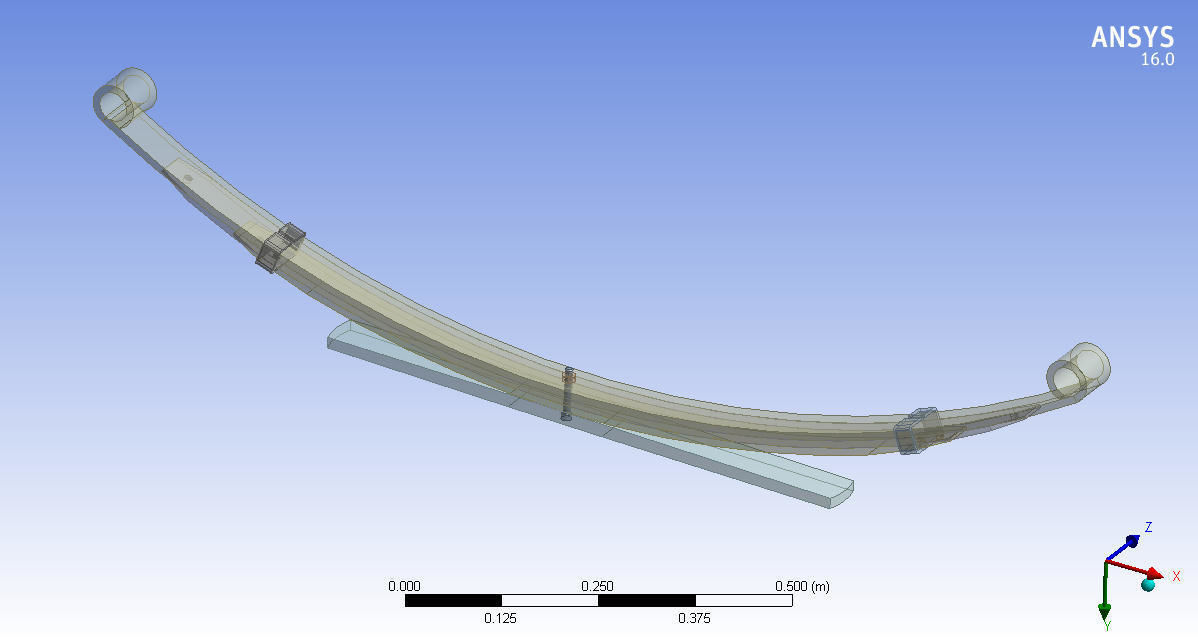 Leaf spring 3d rendering model for engineers 3D model_2