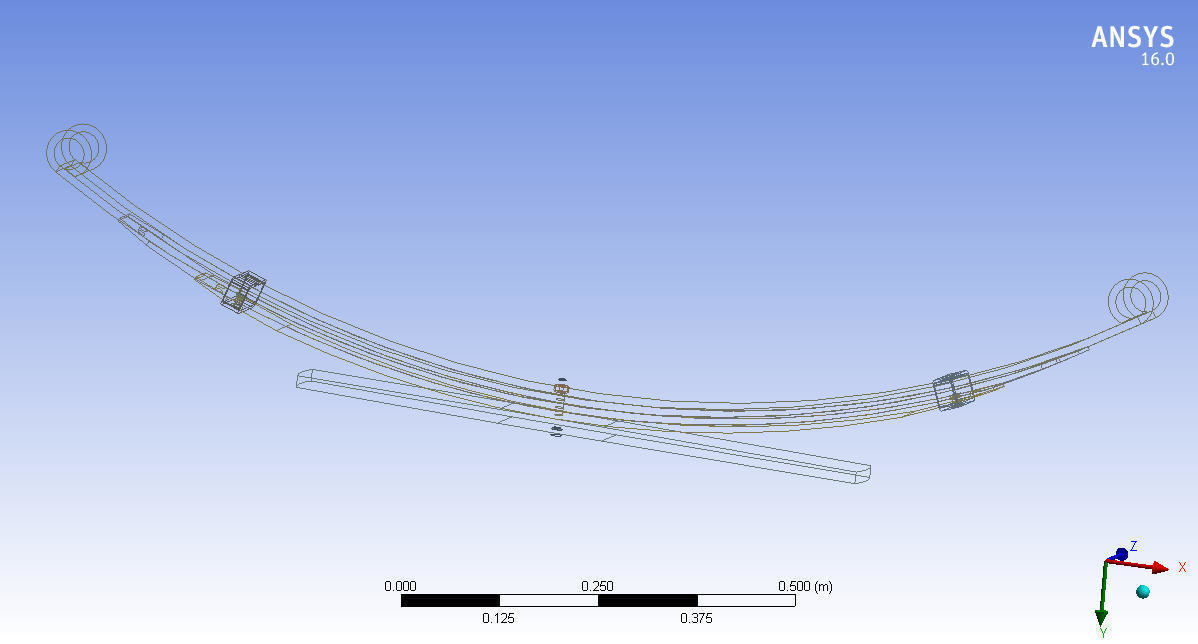 Leaf spring 3d rendering model for engineers 3D model_1