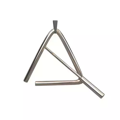 Musical Triangle v1 002 Low-poly 3D model