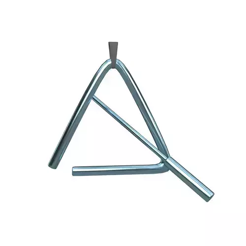 Musical Triangle v1 004 Low-poly 3D model