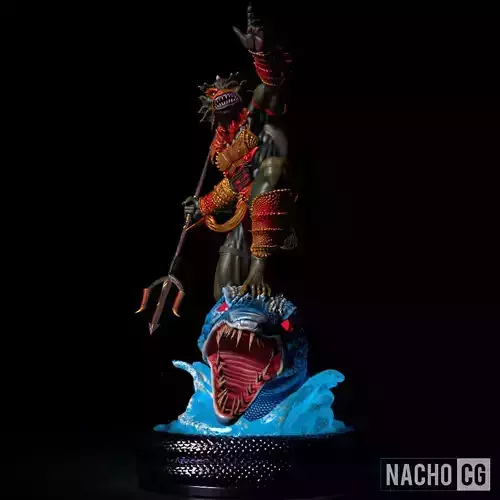 Fan Art - Merman from MOTU - Statue 3D print model