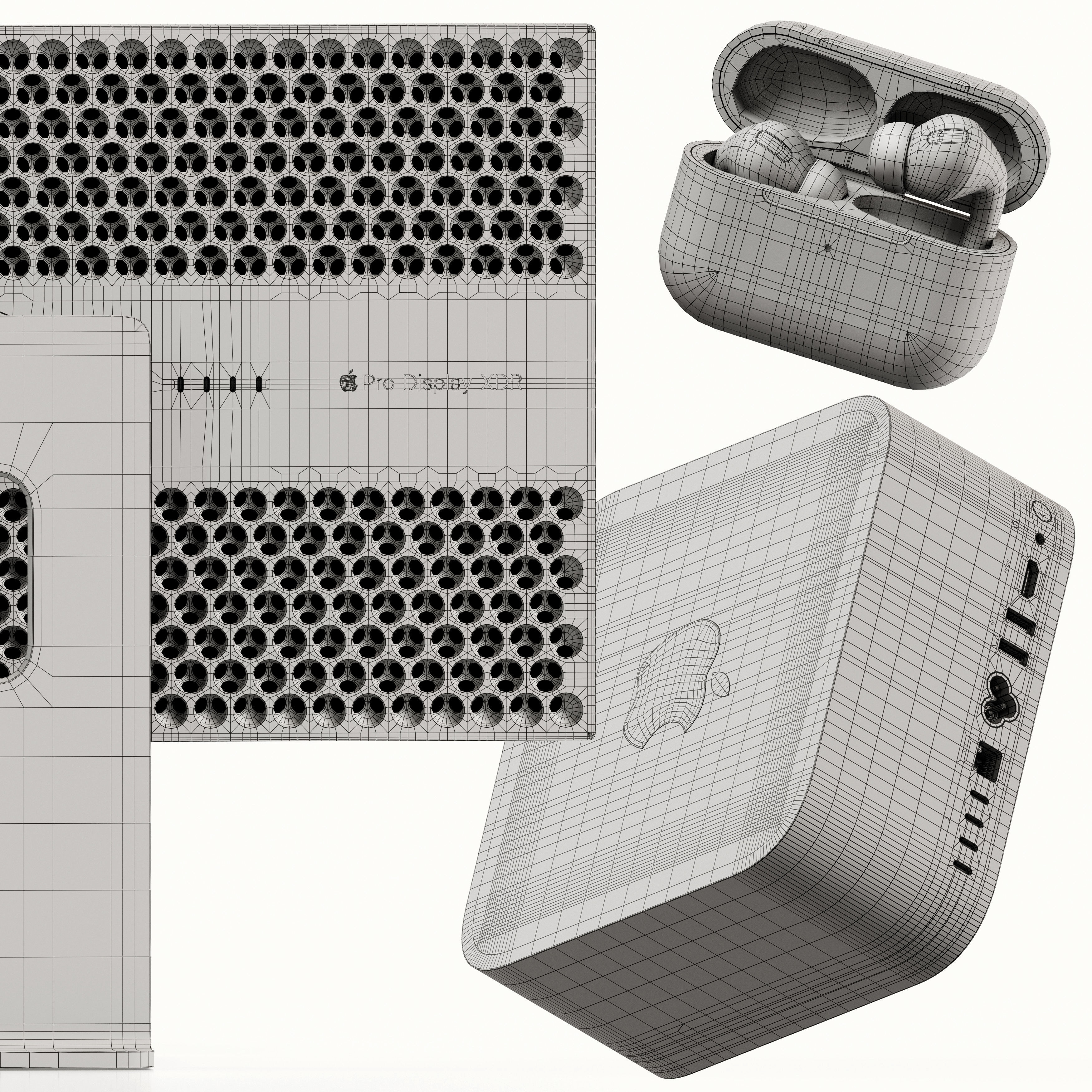 Apple Set 3D model_10