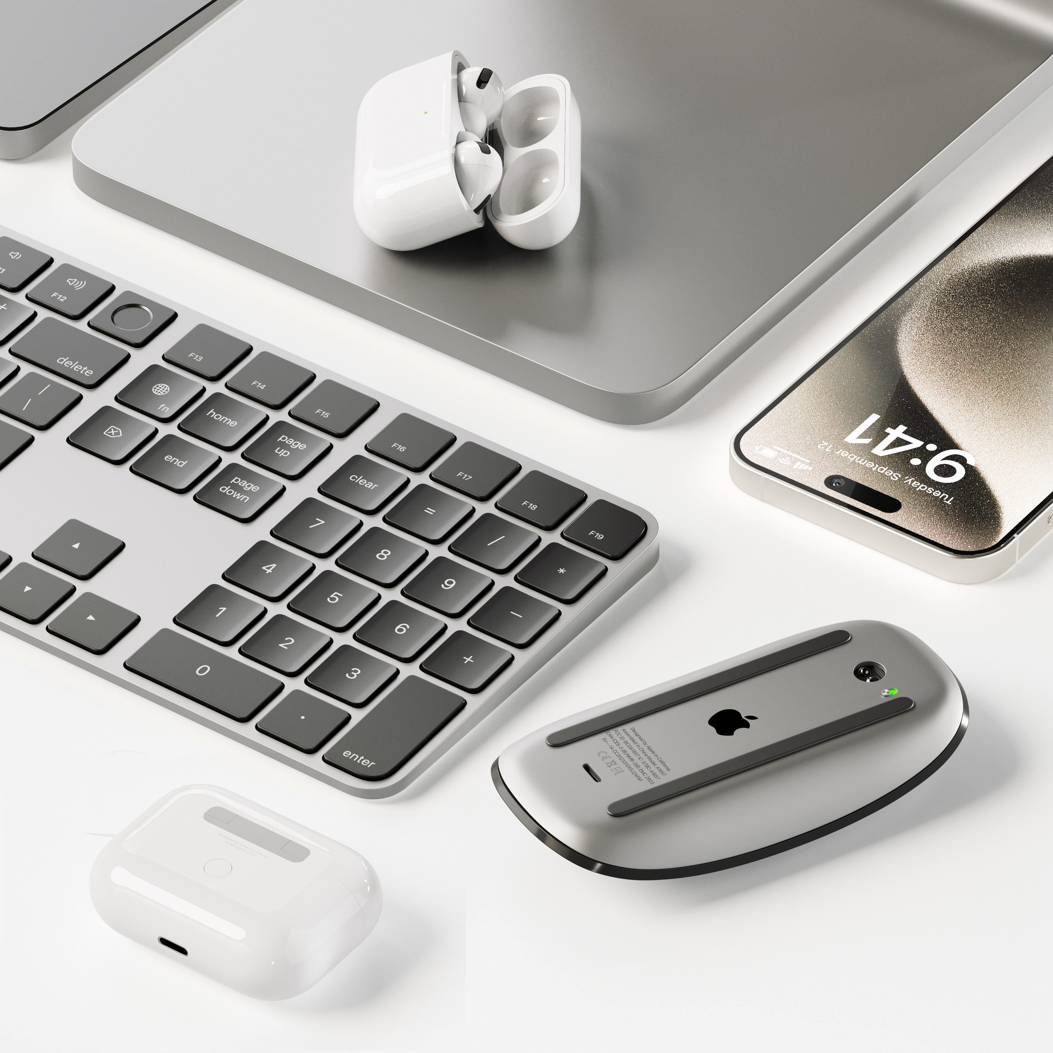 Apple Set 3D model_2