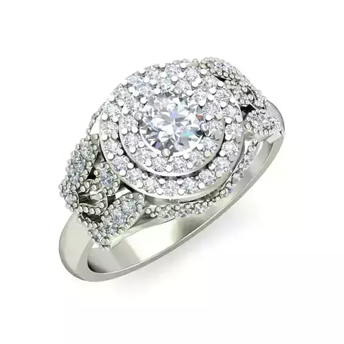Elegant Women Crystal Blossom Ring