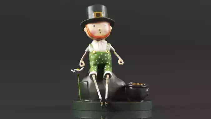 Lori Mitchell 13308 Leprechaun Boy Figurine 3D print model
