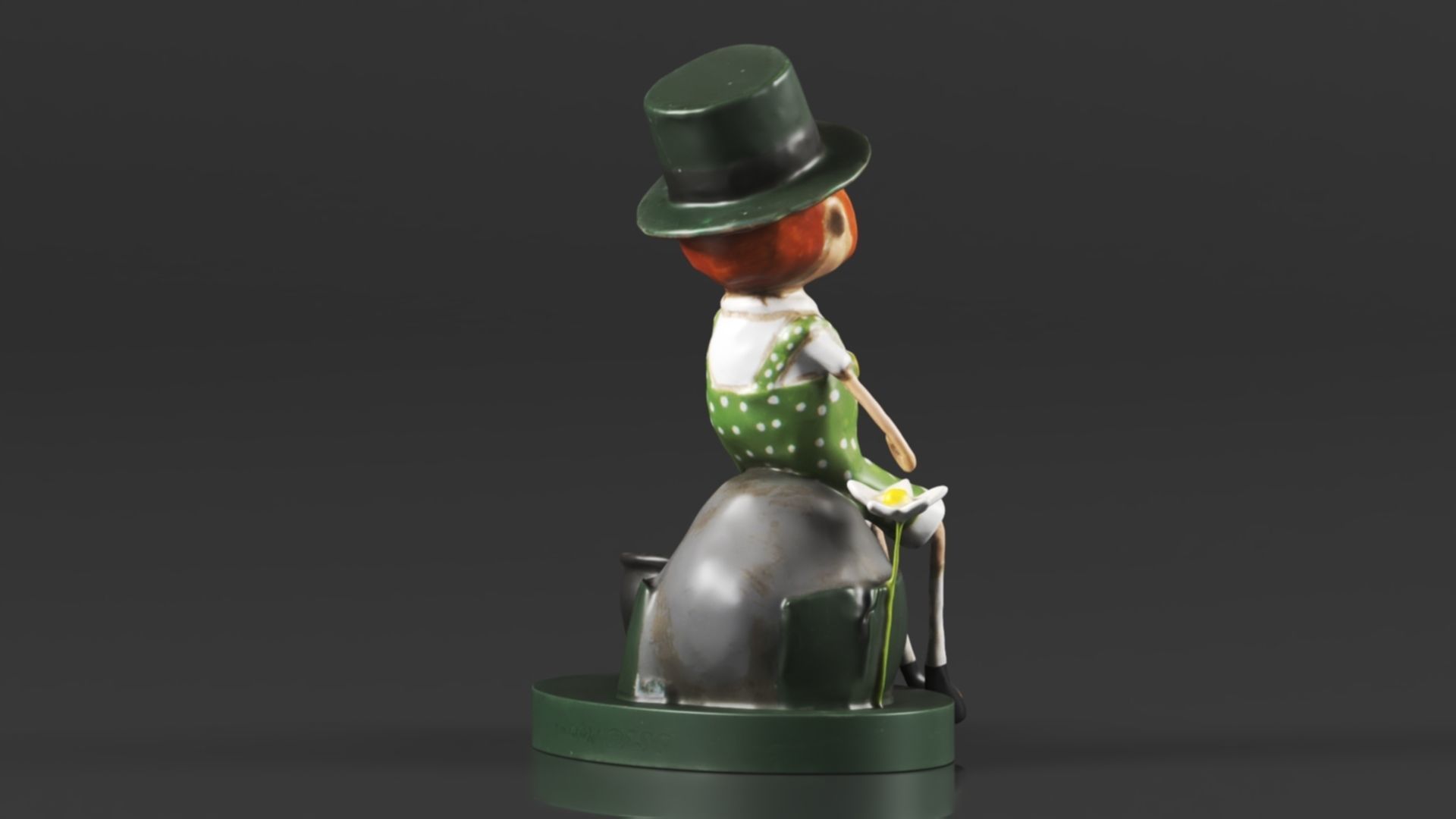 Lori Mitchell 13308 Leprechaun Boy Figurine 3D print model_4