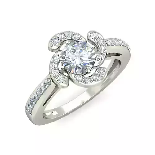 Sparkling Solitaire Diamond Ring 3D print model