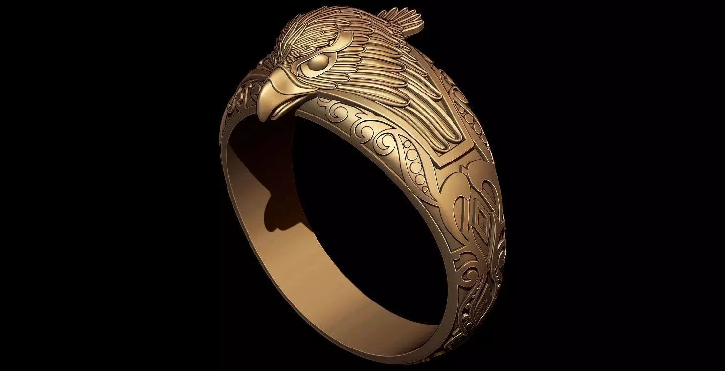 EAGLE RING 3D print model_0