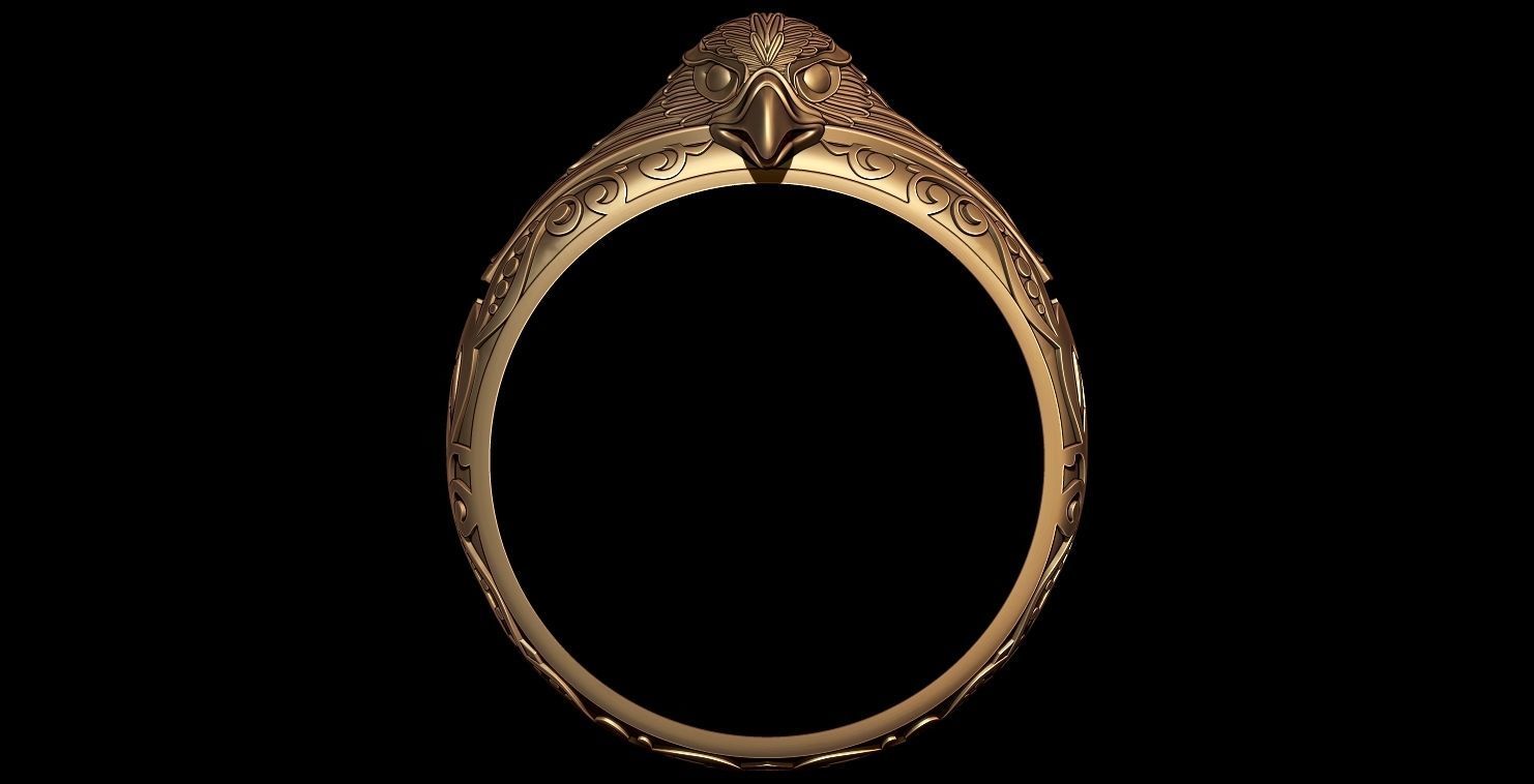 EAGLE RING 3D print model_1