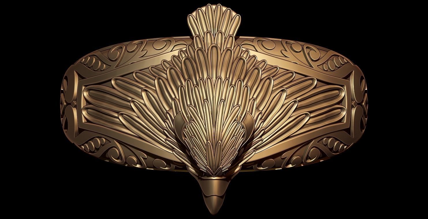 EAGLE RING 3D print model_4