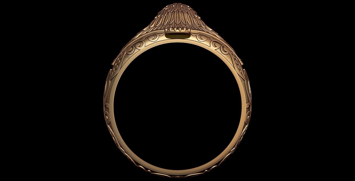 EAGLE RING 3D print model_3