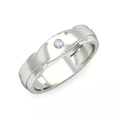 Vintage Palladium Diamond Engagement Ring