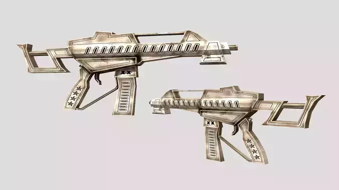 gun lowpoly gun gun for 3d gaming