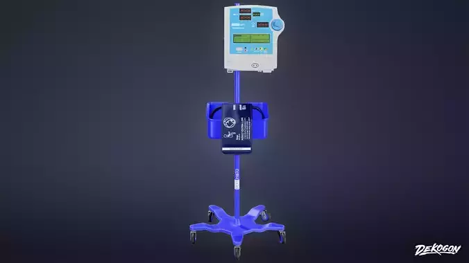 HOSPITAL - Vital Signs Monitor 01 - LOW POLY Low-poly 3D model