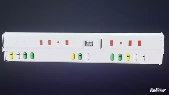 HOSPITAL - Wall Mount 01 - LOW POLY