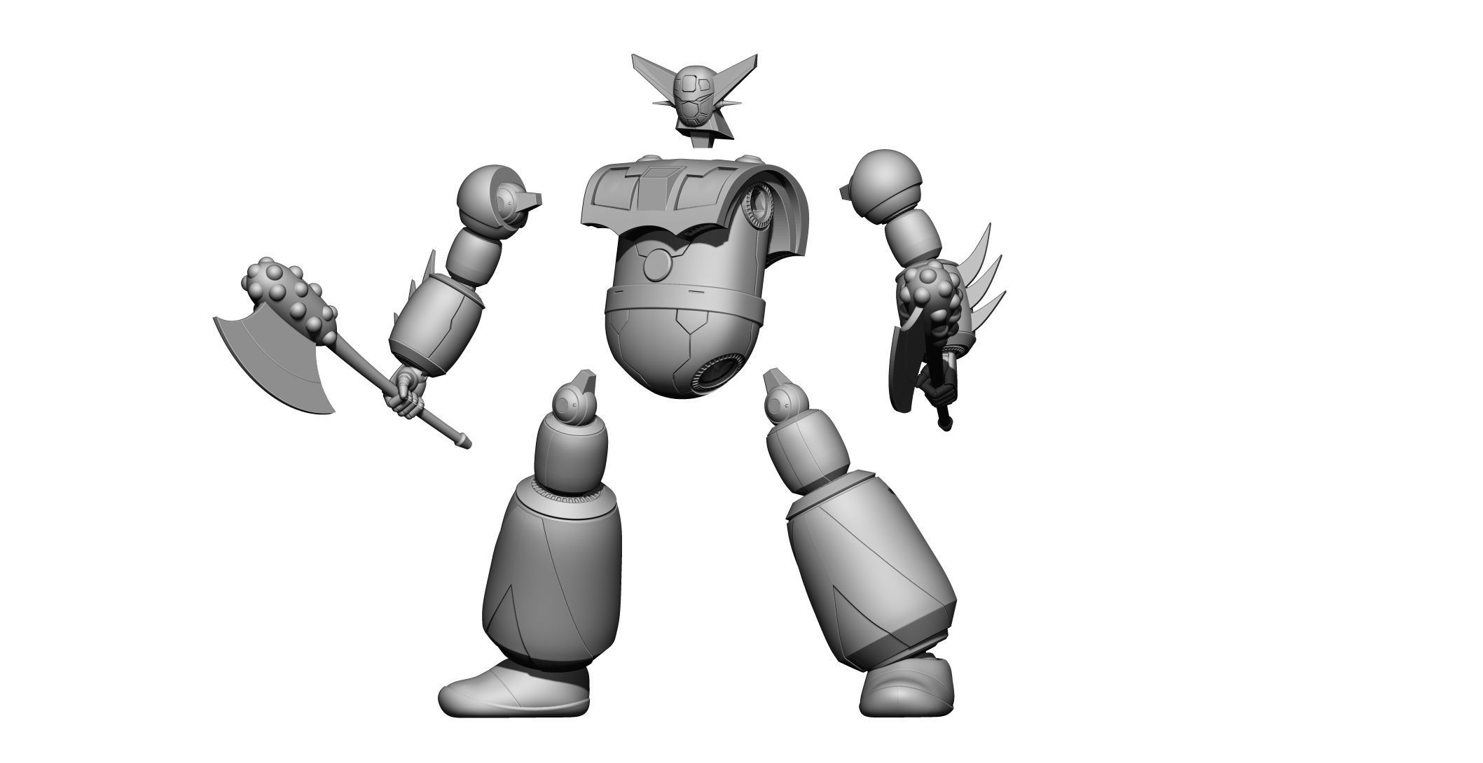 Getter Robo Getta Robo 3D print model_7