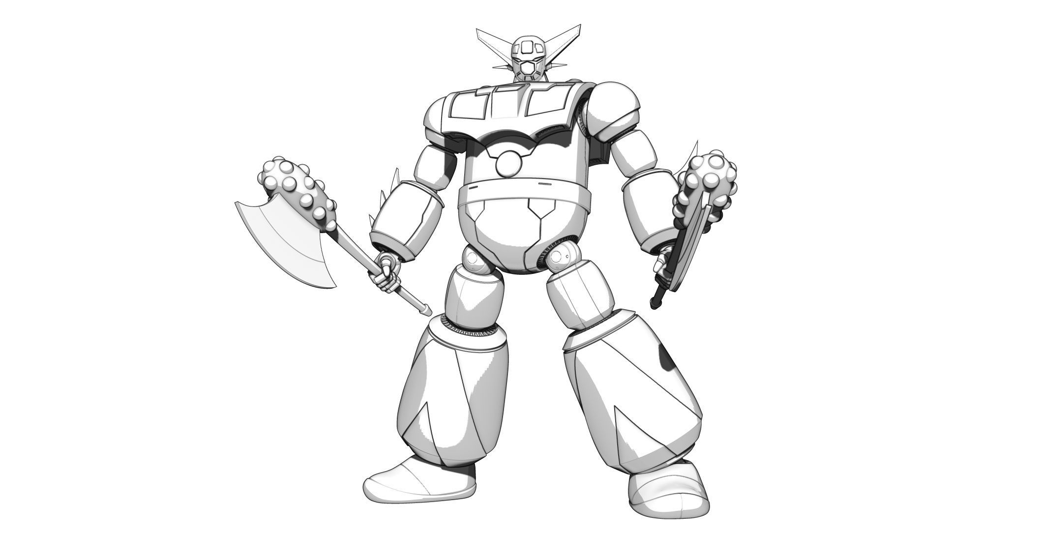 Getter Robo Getta Robo 3D print model_5