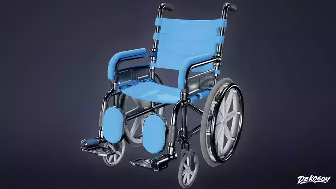 HOSPITAL - Wheel Chair 01 - LOW POLY