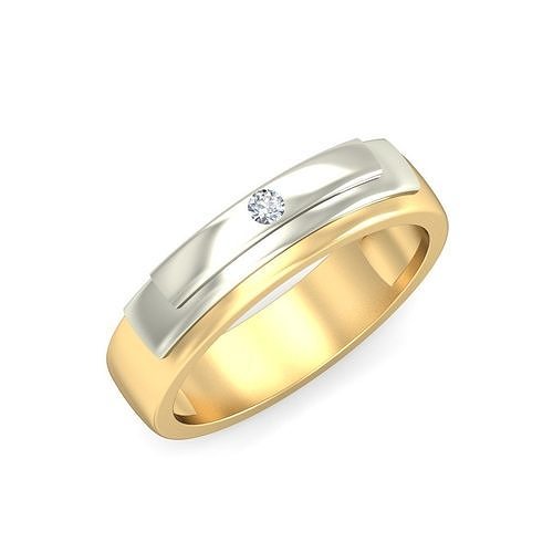 Eternal Bond Platinum Diamond Duo Ring 3D print model