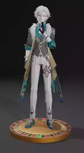Aventurine model figurine printing honkai star rail 3D print model