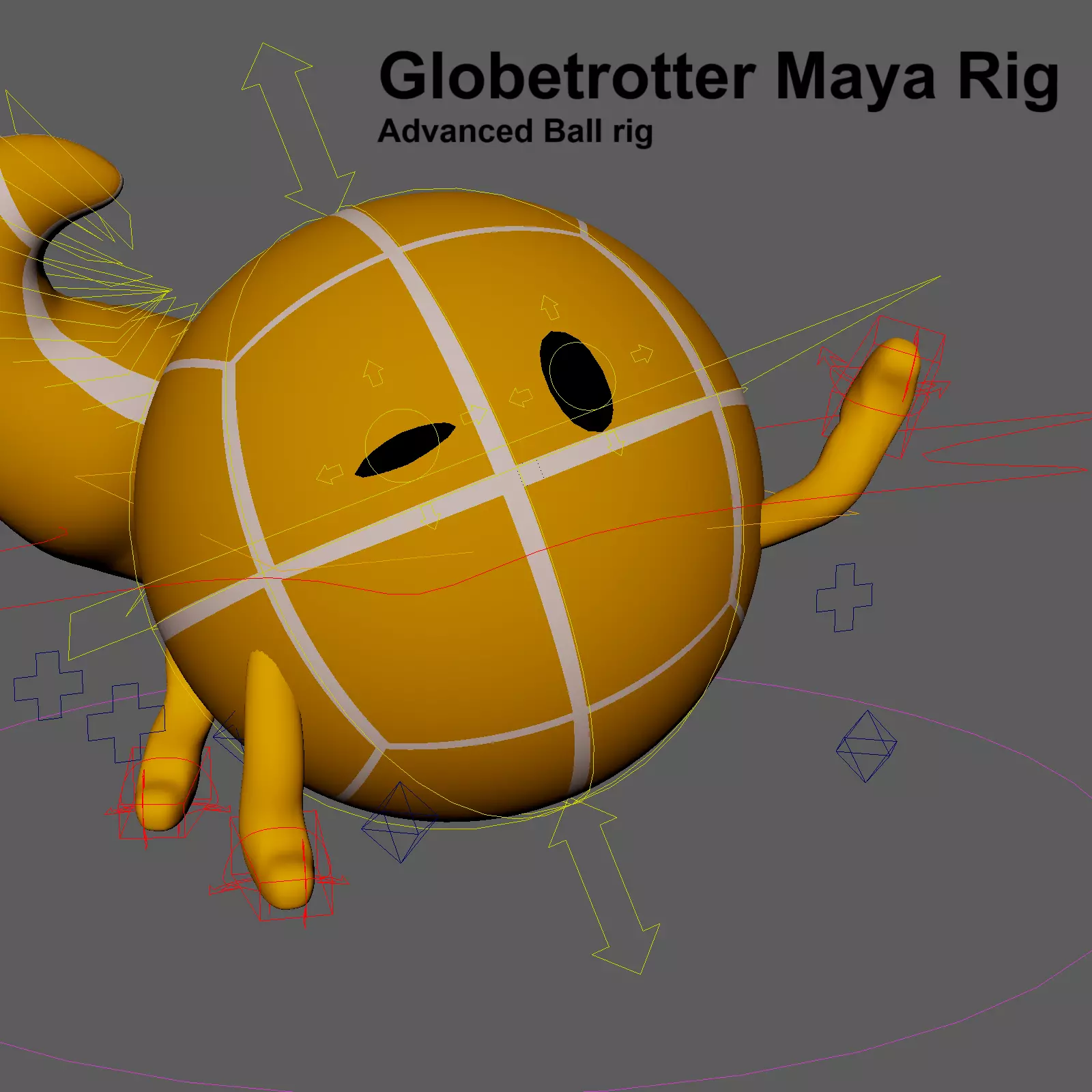 Globetrotter Advanced Maya Ball Rig V05  3D model_0