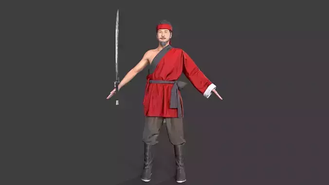 Bandit Low-poly 3D model