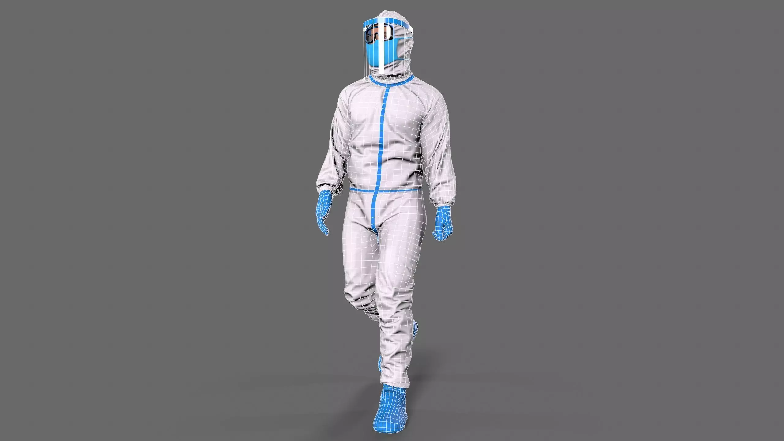 doctor character Low-poly 3D model