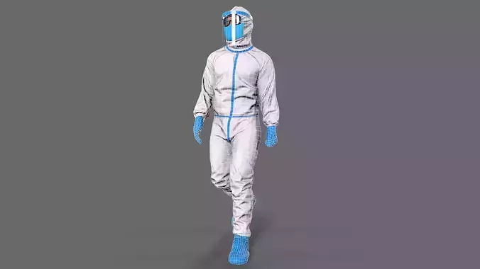 doctor character Low-poly 3D model