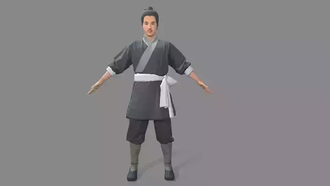 man Character Low-poly 3D model