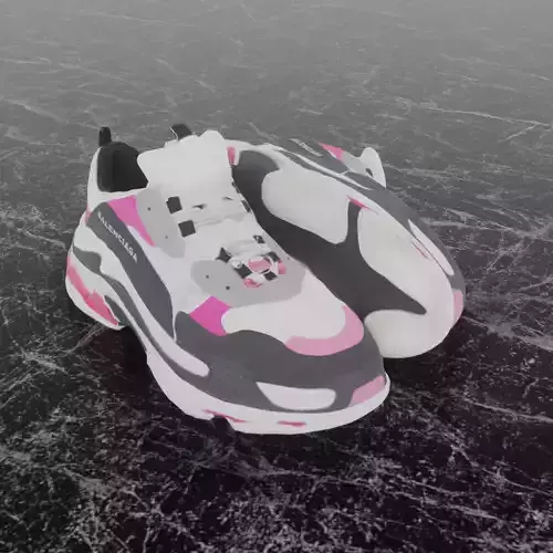 BALENCIAGA TRIPLE S 3D SHOES