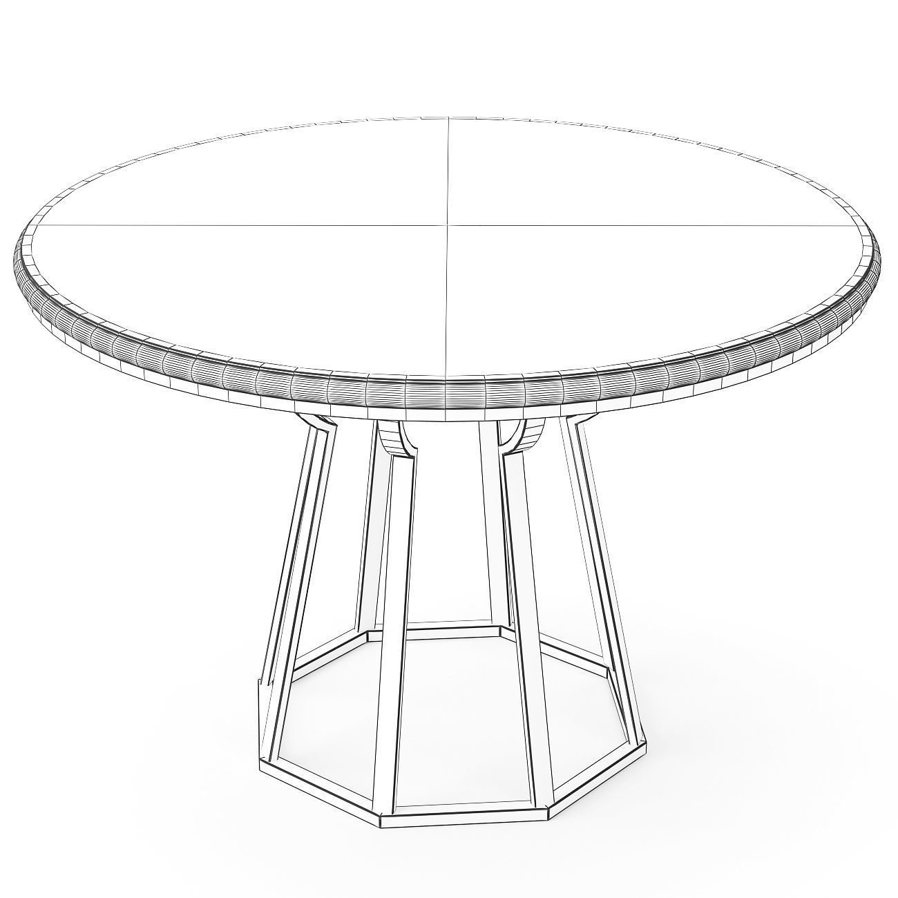Dining set-56 3D model_5