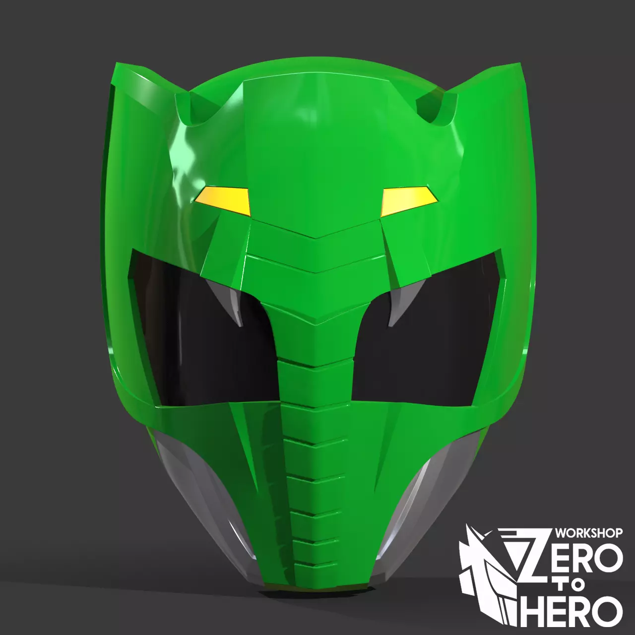 Doubutsu Sentai Zyuohger Green Helmet 3D print model_0