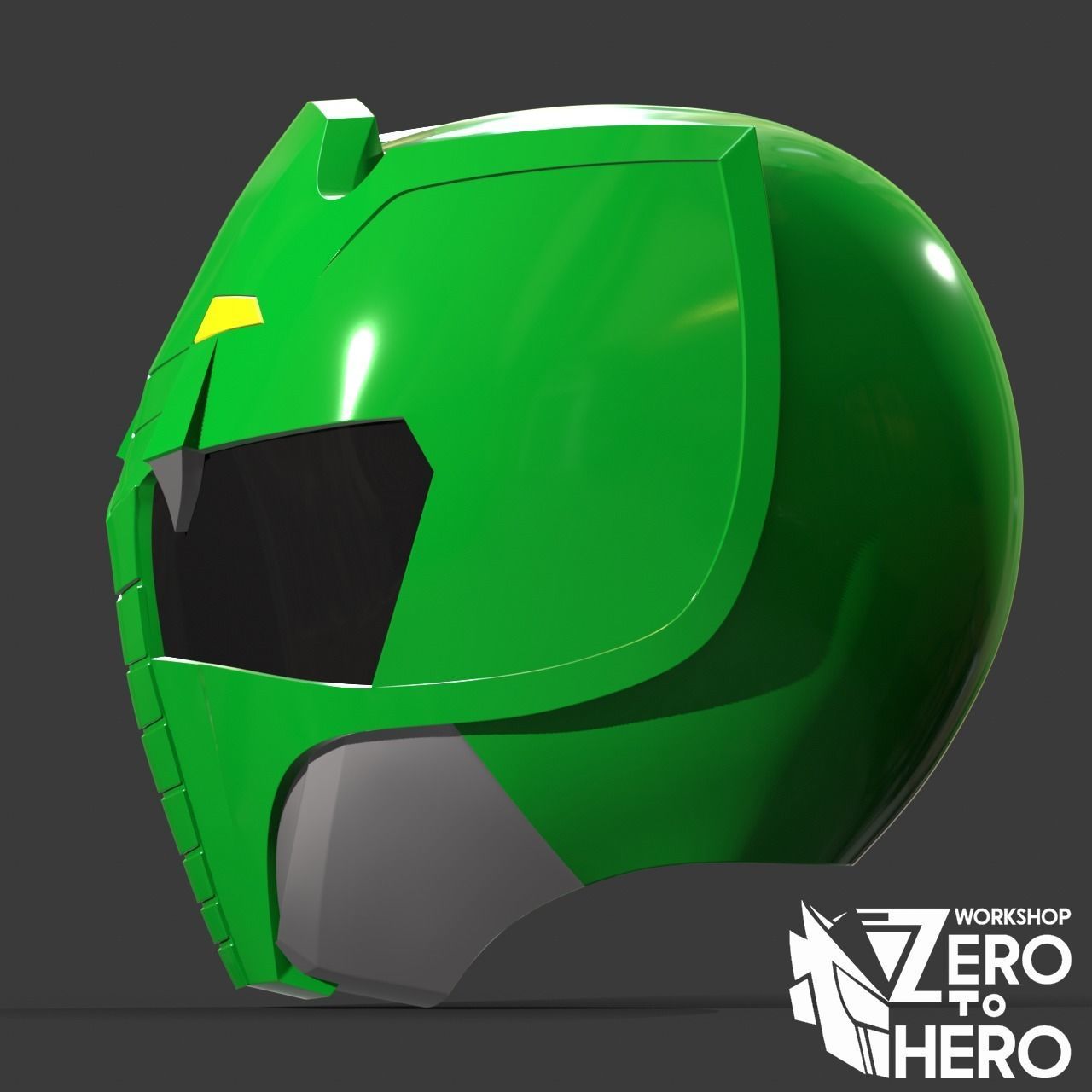 Doubutsu Sentai Zyuohger Green Helmet 3D print model_2