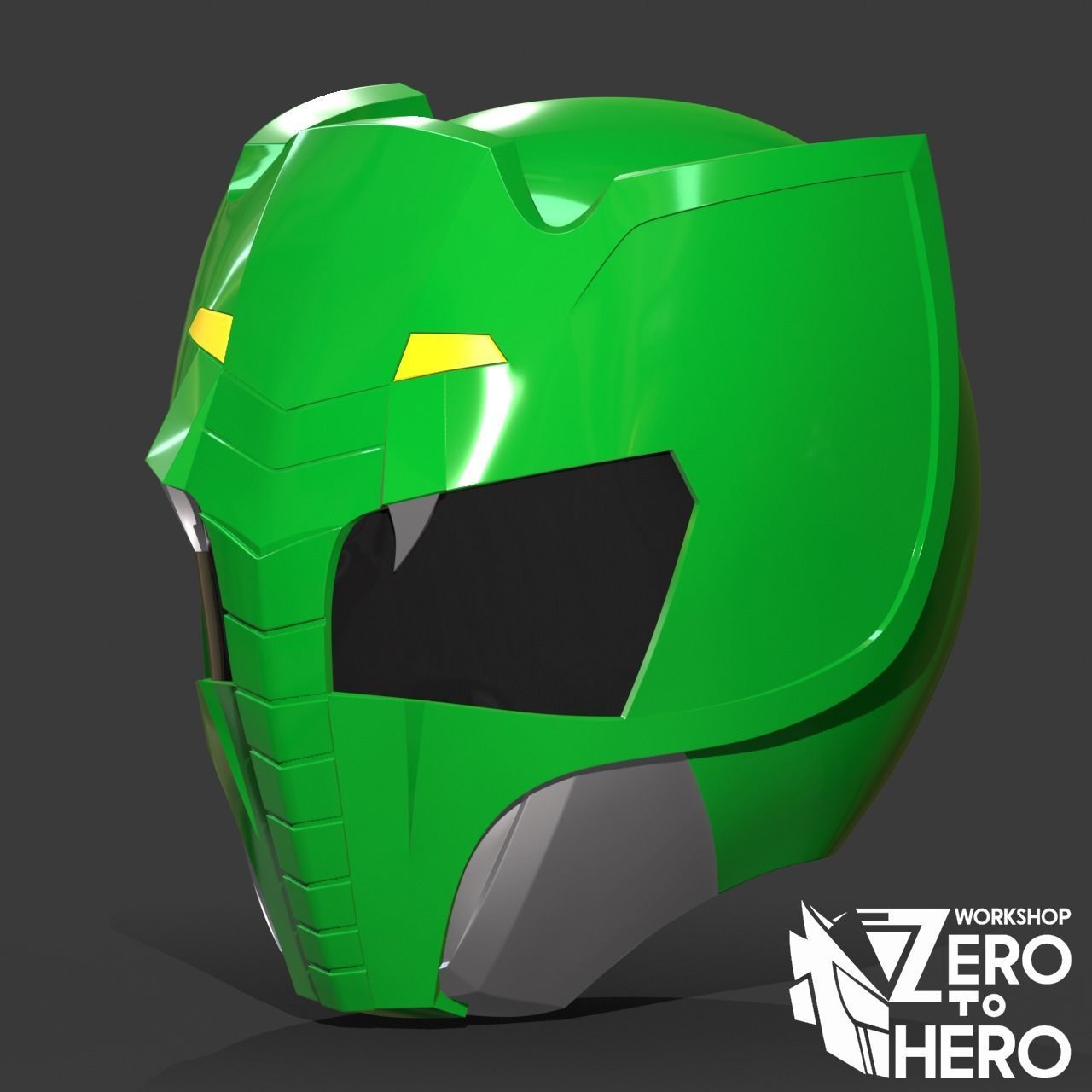Doubutsu Sentai Zyuohger Green Helmet 3D print model_1