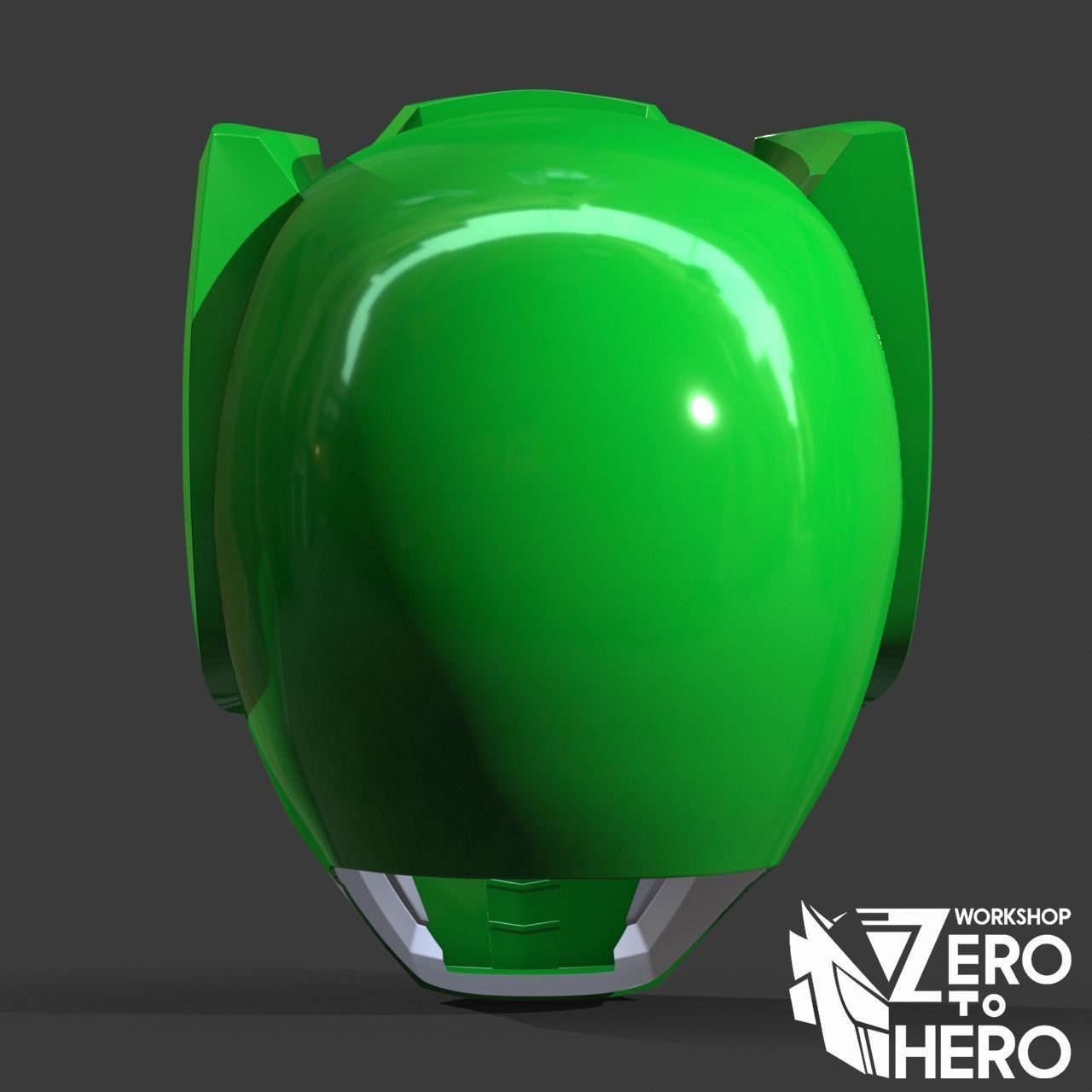 Doubutsu Sentai Zyuohger Green Helmet 3D print model_4