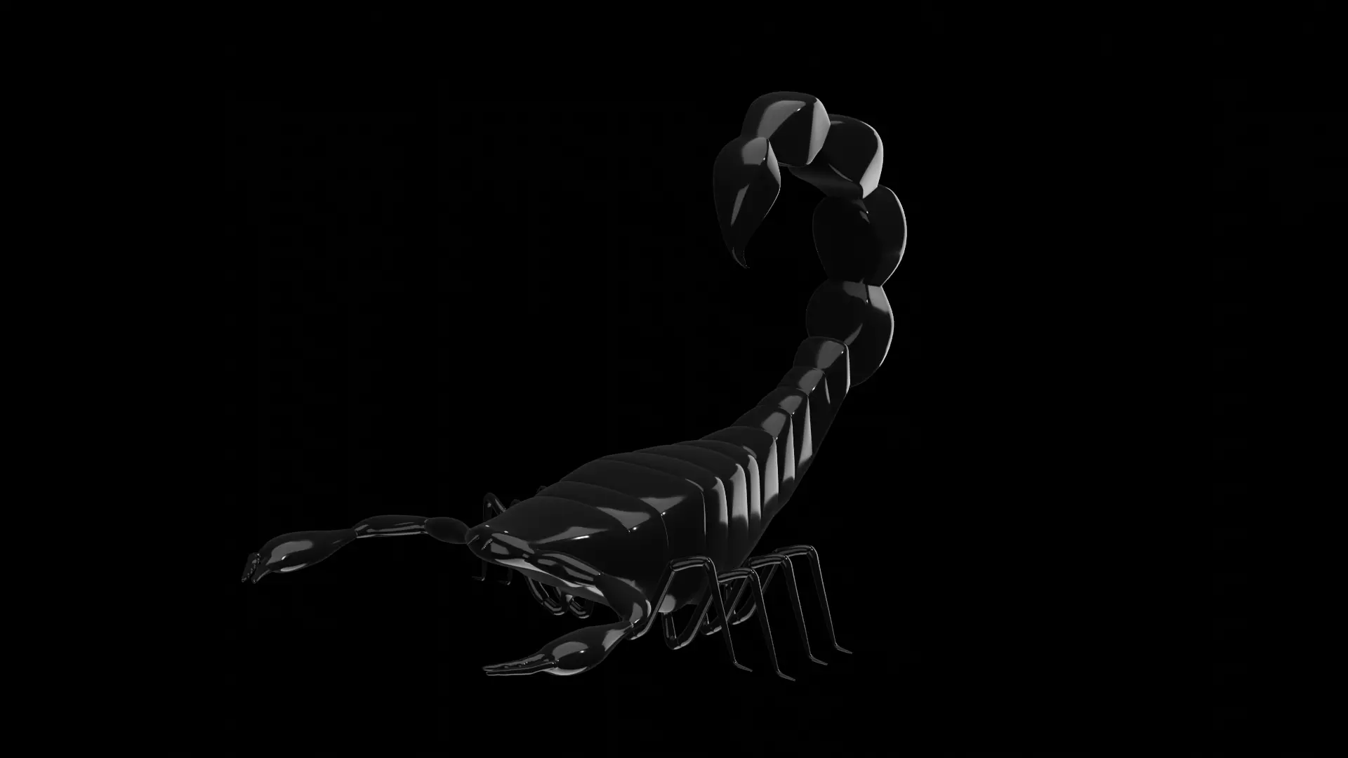 Scorpion  Low-poly 3D model_0