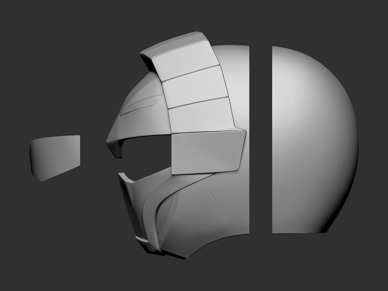 Doubutsu Sentai Zyuohger Yellow Helmet 3D print model_6