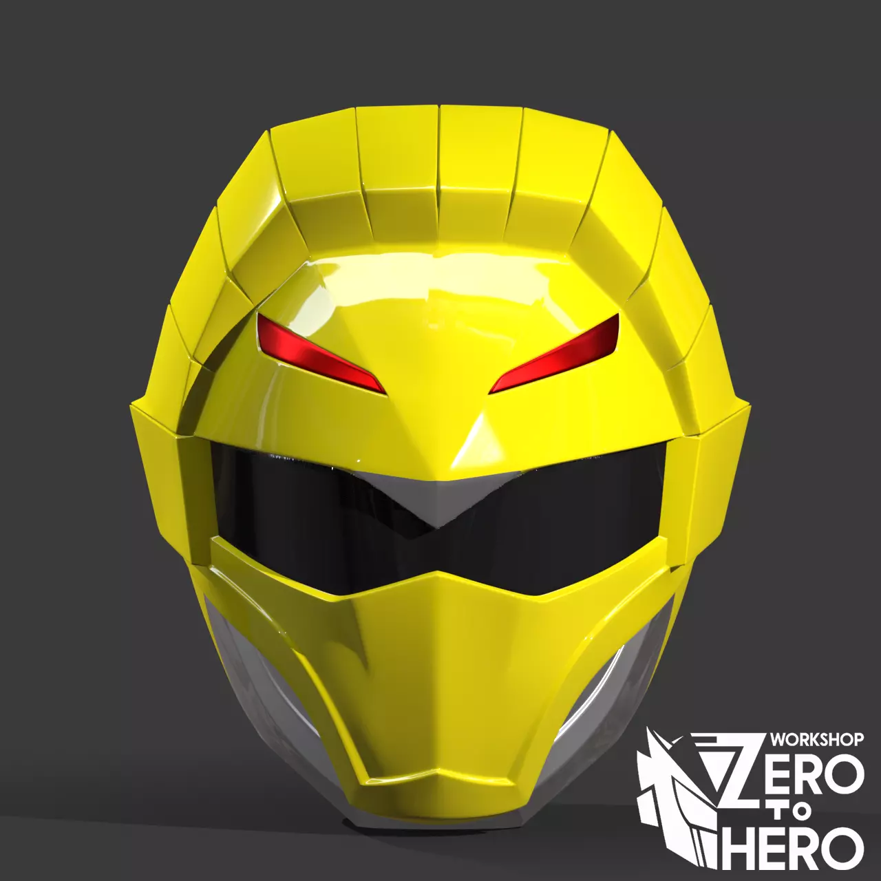 Doubutsu Sentai Zyuohger Yellow Helmet 3D print model_0